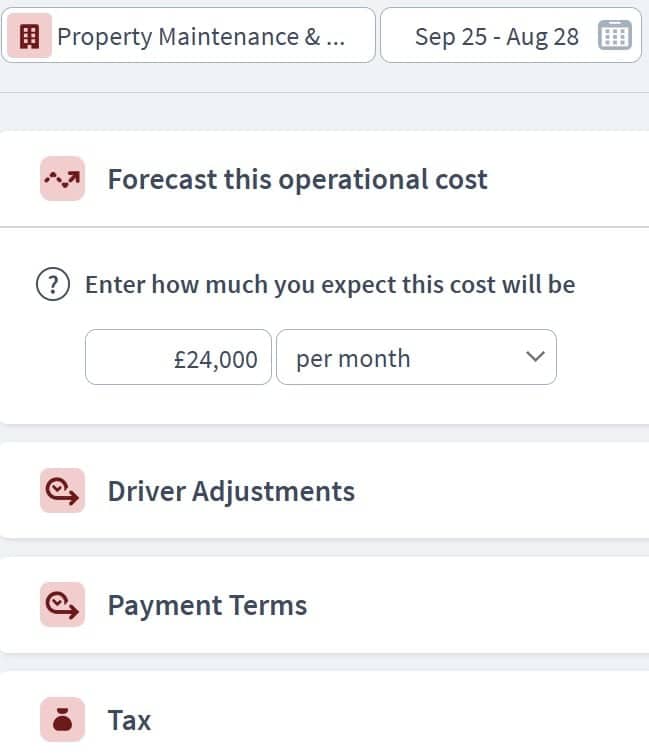 social housing expenditure component example