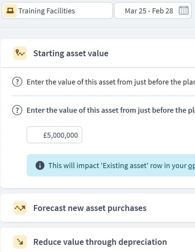 sports teams asset components example