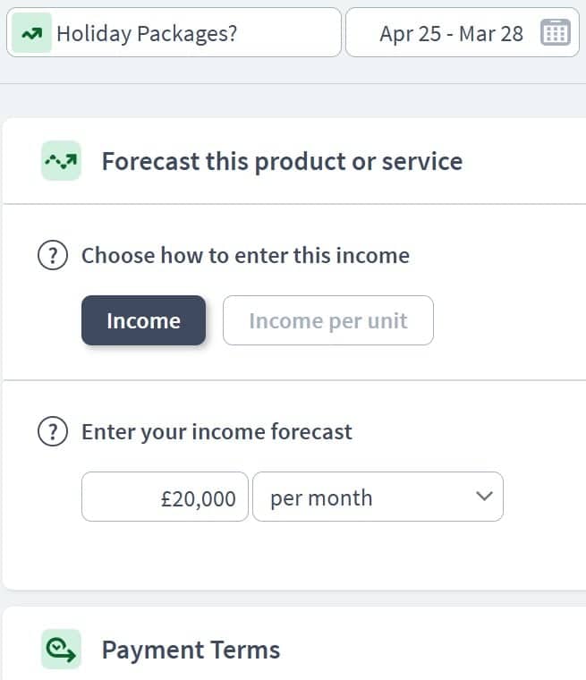 travel agency business scenario component example