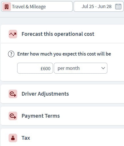 wedding planner expenditure component example