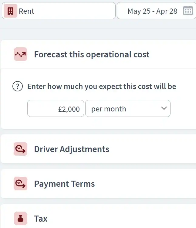 yoga business expenditure component example