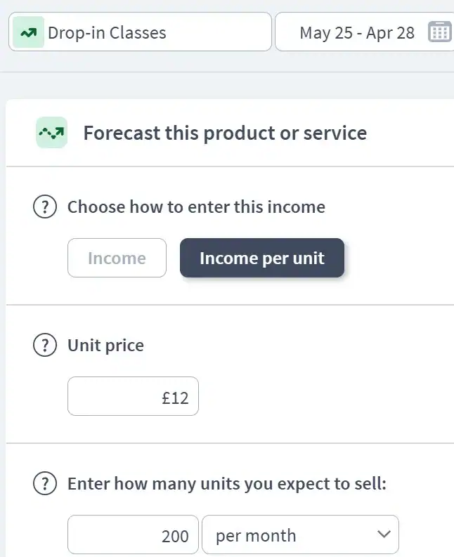 yoga business income component examples